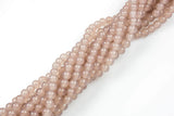 6mm and 8mm Jade Glass Pearl- 16 Inch strand- 5 strand or 10 strand