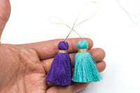 Puffy Cotton Tassel Tassels Tassles High Quality Extra Thick 4 pcs. *Please read description*