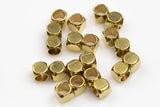 SOLID BRASS Cube Beads