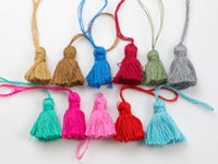 SMALL Puffy Tassels- 1 inches 30mm - 4 pcs Per Order- Perfect for Earrings 1"