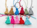 SMALL Puffy Tassels- 1 inches 30mm - 4 pcs Per Order- Perfect for Earrings 1"