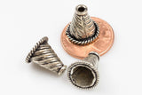 Bead Cap 925 Bali Sterling silver 2 per order-s13