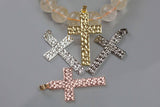 Hammered Brass Cross in Gold, White Gold, Gunmetal, Rose Gold...EXCLUSIVE ITEM