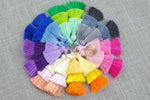 Ombre Silk Tassels- 65mm - Triple Color- High Quality - Nice and Silky -2 pcs Per Order- Perfect for Earrings