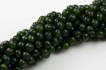 10mm- JADE Faceted Round- Single or Bulk- 15.5" - Evergreen