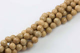 10mm- JADE Faceted Round- Single or Bulk- 15.5" - Tan