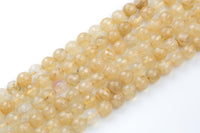 Champagne Quartz Beads Grade AAA Faceted Round. 4mm, 6mm, 8mm, 10mm, 12mm- Wholesale Bulk or Single Strand-Full Strand 15.5 inch Strand