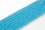 8mm Crystal Rondelle -1 or 5 or 10 STRANDS- Blue Opal