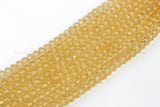 8mm Crystal Rondelle -1 or 5 or 10 STRANDS- Light Topaz