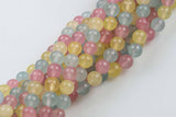 8mm or 10mm- JADE Smooth Round- Single or Bulk- 15.5" Multi Pale