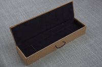 Necklace Box- Very Well Made- Canvas with Velvet Lining- outer dimension is 9.5 x2.5x1.5 inch