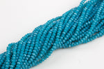 4mm Crystal Rondelle -2 or 5 or 10 STRANDS- Aqua Blue