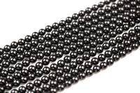 Onyx beads AAA grade black round beads, 3mm 4mm 6mm 8mm 10mm 12mm 14mm 16mm gem stone beads strand, genuine loose stone beads Full 15.5"