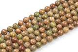 Natural Monticara Jasper, High Quality in Round, 6mm, 8mm, 10mm- Full 15.5 Inch Strand Gemstone Beads