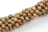 Natural Monticara Jasper, High Quality in Round, 6mm, 8mm, 10mm- Full 15.5 Inch Strand Gemstone Beads