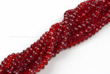 8mm Crystal Rondelle -2 or 5 or 10 STRANDS- Siam