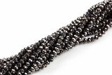 6mm Crystal Rondelle -1 or 5 or 10 STRANDS- Dark Rust