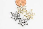 Flower Marque Pave-Charm- 17mm
