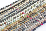 NEW LARGE SELECTION!!! Double Wrap Long Knotted - Preknotted Necklace- Assorted Gemstones-8mm 56-60" Long- Ready to wear- Long Necklace