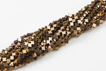 4mm Tiny CROSS Hematite Strands- Copper