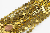 CROSS Hematite Strands- Gold- 2 Sizes