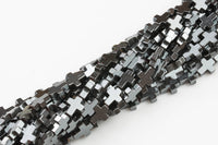 CROSS Hematite Strands- Hematite- Natural Color 8x10mm