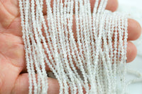 Natural Rainbow Moonstone- Beads Full Strands-15.5 inches- 3mm- Nice Size Hole- High Facets- Nice and Sparkly- Faceted Round