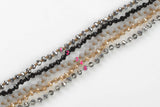 Muted Colors Single Wrap Layering Skinny Hand-Knotted Necklaces! 4mm very cute! About 32-36 inches long
