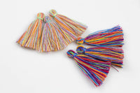 TEN 10 PIECES Cotton TASSEL Bracelet size 25mm High Quality- Multi Color