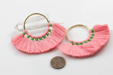 BEAUTIFUL Fan Tassels on Brass Findings. Perfect for earrings or pendants! One pair per order- 34mm