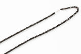 ASTROS PITCHER Lance McCullers's Black Necklace- Natural Black Spinel Necklace 22 Inches- Houston Astros- Sterling Silver-Very Sparkly!