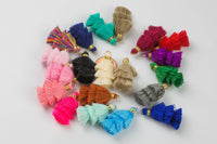 New! Small Tassel Ombre Umbre Triple / Three Tiered Tassels! 2 pcs per order
