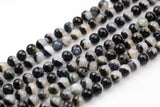 Natural DRUZY AGATE Beads- Colors--Faceted Round 10mm, 12mm. Full Strand. Gemstone Beads