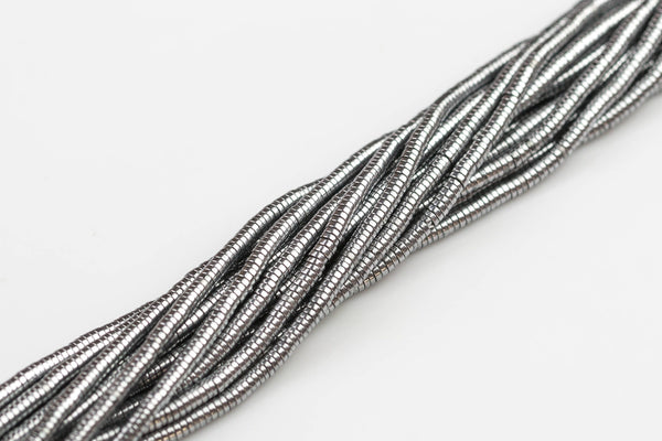 Platinum Plated HEMATITE Beads. Heishi Full Strand 16-3mm