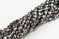 HEMATITE Beads. 7*10mm-Nugget Shaped Full Strand 16mm