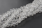 12mm Crystal Rondelle -2 or 5 or 10 STRANDS- clear