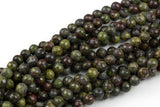 Natural Faceted Dragon Bloodstone Blood Stone Jasper, High Quality in Faceted Round, 6mm 8mm 10mm 12mm- Full 15.5 Inch - Gemstone Beads