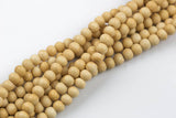 Natural Ox Bone Beads, semi round, 8mm,10mm,12mm light tan. Gemstone Beads