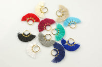 2pcs/10pcs Fan Tassels Small Round. Perfect for earrings or pendants - 20*28mm