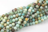 AMAZONITE Beads MATTE/MATT Best Quality Round sizes 4mm, 6mm, 8mm, 10mm, 12mm, 14mm- Full Strand- 15.5 Inches- Matte Finish - Full Strand