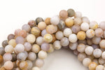 Natural Phoenix Agate- Matte Round sizes. 4mm, 6mm, 8mm, 10mm, 12mm, 14mm Gemstone Beads