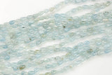 Natural aquamarine Cone beads in full strands- 5*8mm Smooth Gemstone Beads