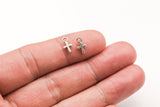 100 Cross Charms 9mm x 5mm- 2-14233