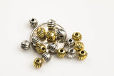 60 PEWTER BEADS 4x4mm- 24-0157