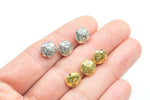 11 Coin PEWTER BEADS 10mm- 58-10607