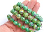 Natural Ruby Fuschite bracelet A quality, 7 inches, one size fits all- stackable bracelet AAA Quality Gemstone Beads