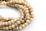 Natural Yellow Moonstone / Sunstone Matte Round Beads. A Quality Full 15.5 Inch Strand- 6mm, 8mm, 10mm, 12mm AAA Quality Smooth