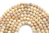 Natural Yellow Moonstone / Sunstone Matte Round Beads. A Quality Full 15.5 Inch Strand- 6mm, 8mm, 10mm, 12mm AAA Quality Smooth