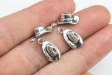 25 Cowboy Hat Western Metal Charms 8x17mm 180 / 188 -12589