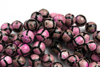 Natural Dzi Purple Color Beads Faceted Round Beads. A Quality Full Strand 8mm, 10mm, 12mm -Full Strand 15.5 inch Strand Gemstone Beads
